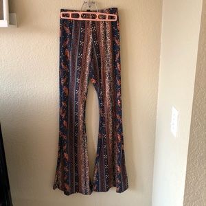 Flare stretchy pants